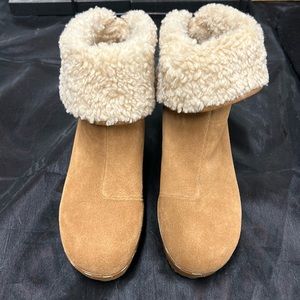 Leather Clog Boots